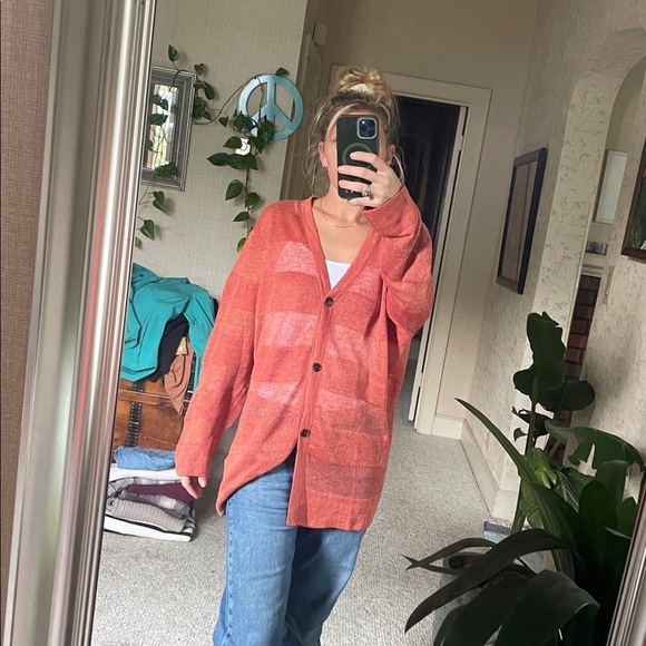 Lafayette 148 New York Organic Hemp Cardigan - Picture 3 of 14